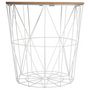 Voir la diapositive 3 : ATMOSPHERA Table d'Appoint Design  Kumi  41cm Blanc