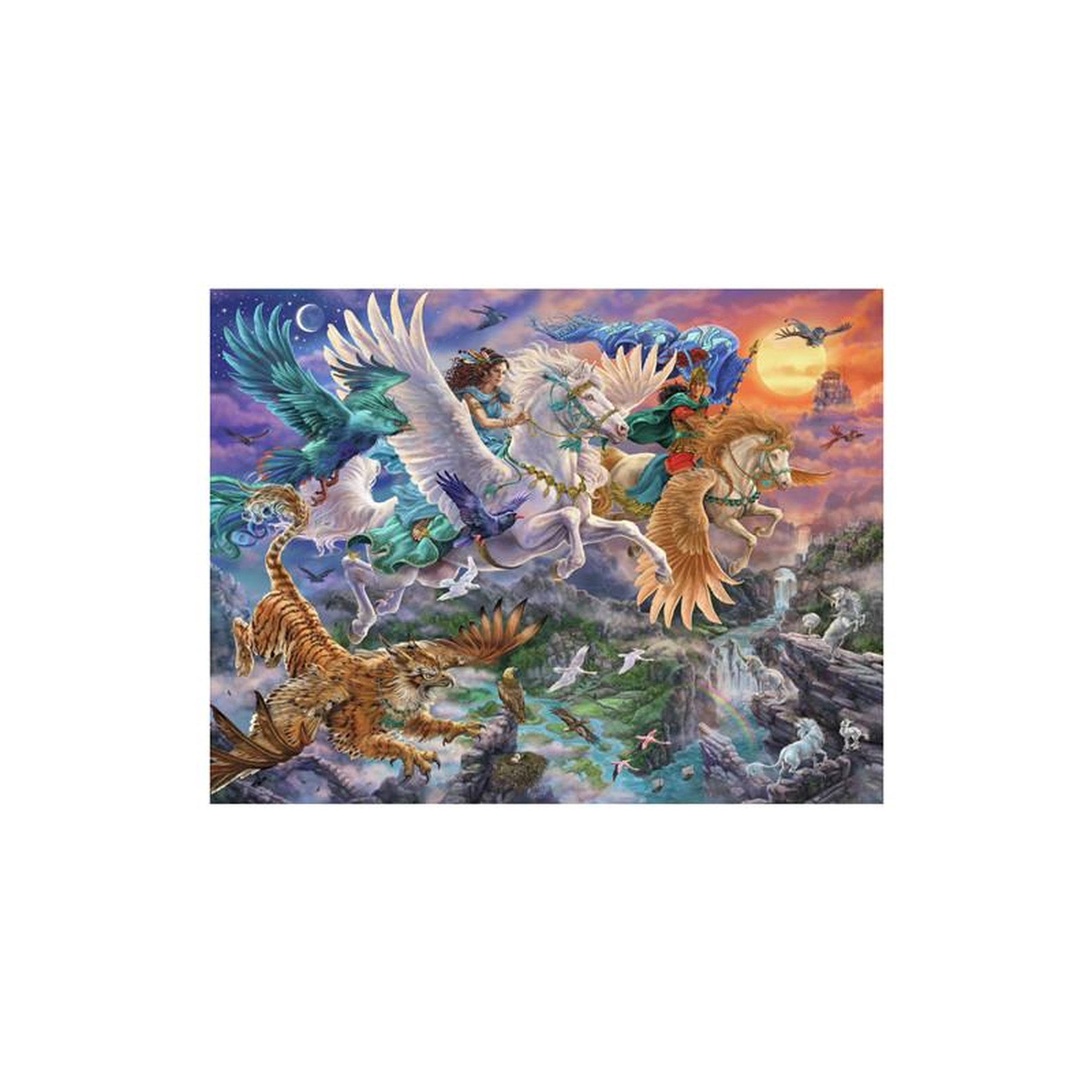 Voir la diapositive 2 : RAVENSBURGER Ravensburger - Jigsaw puzzle Auf Dem Pegasus Durch Die Lufte, 2000pcs. 12000806 4