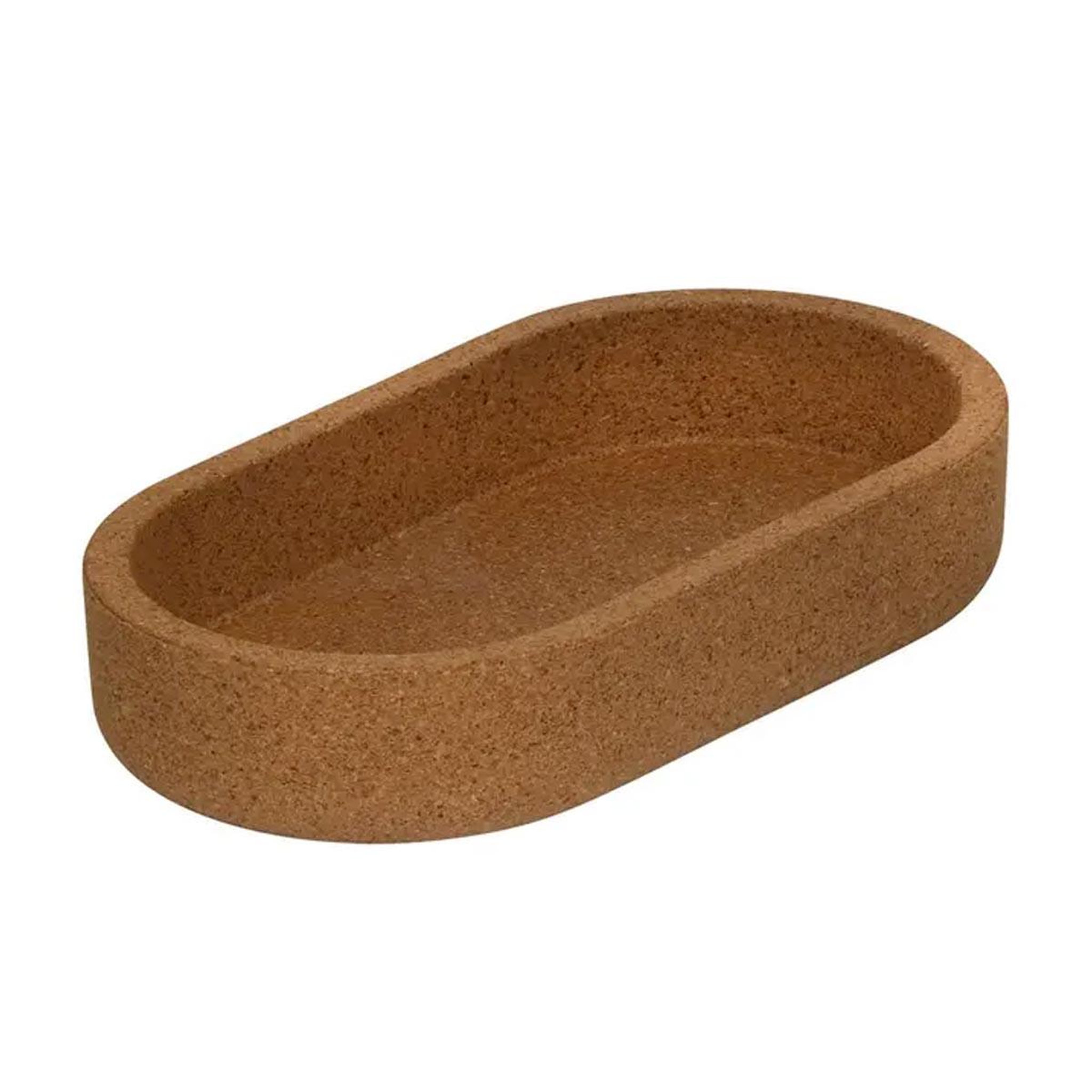 Voir la diapositive 3 : FIVE Lot de 2 pots avec plateau  liège  17cm marron