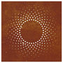 Voir la diapositive 5 : VIDAXL Decoration murale jardin 55x55 cm acier corten design du soleil