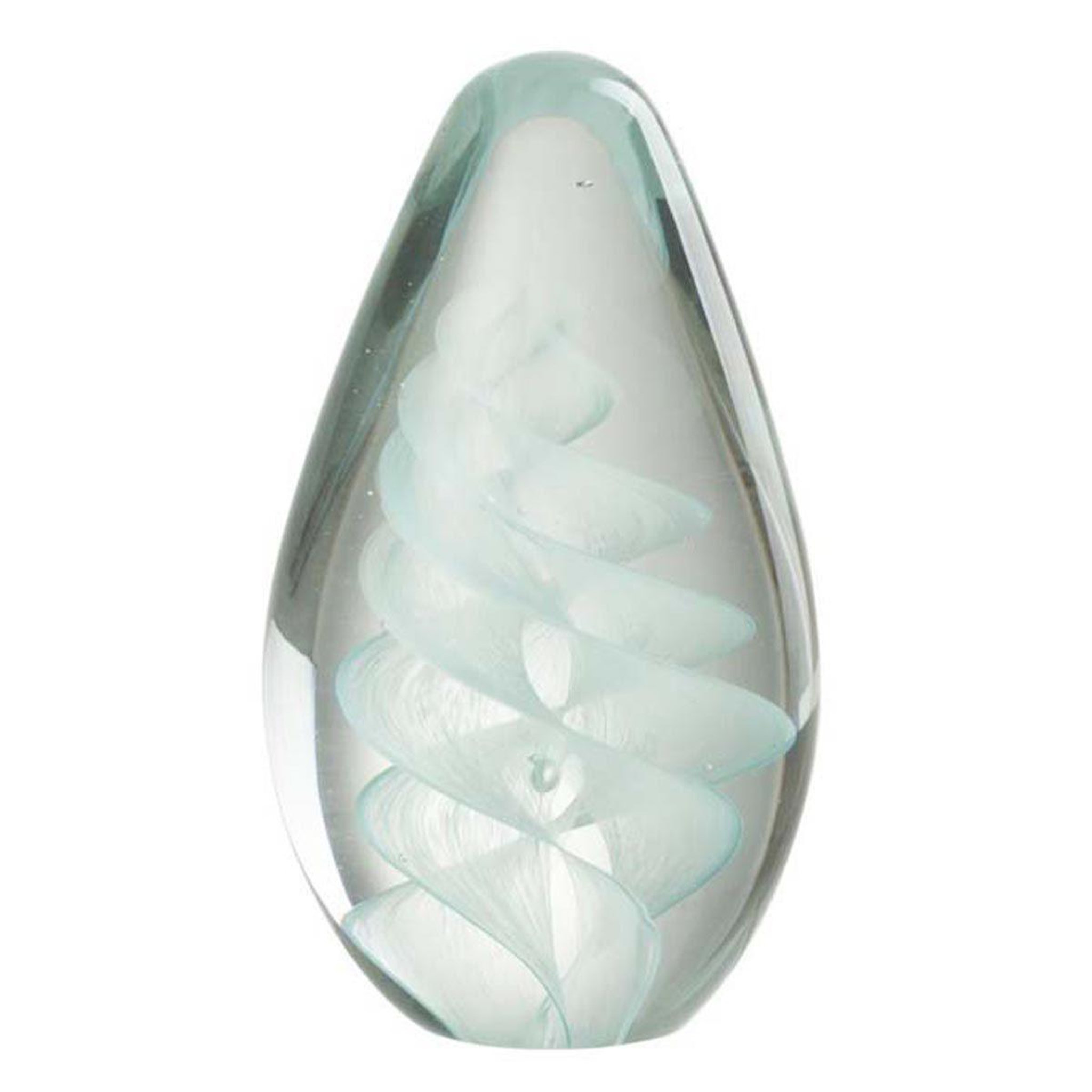 J-LINE Presse-papier design  spirale  14cm bleu cyan