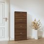 Voir la diapositive 3 : VIDAXL Armoire a chaussures Chene marron 59x17x150cm Bois d'ingenierie
