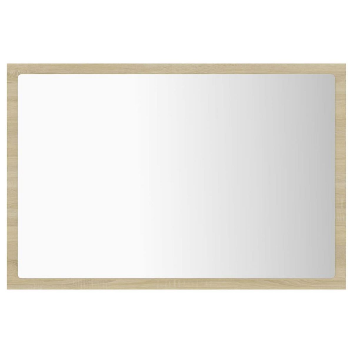 VIDAXL Miroir LED de salle de bain Chene sonoma 60x8,5x37 cm Acrylique