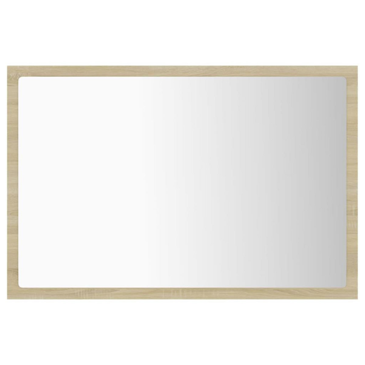 VIDAXL Miroir LED de salle de bain Chene sonoma 60x8,5x37 cm Acrylique