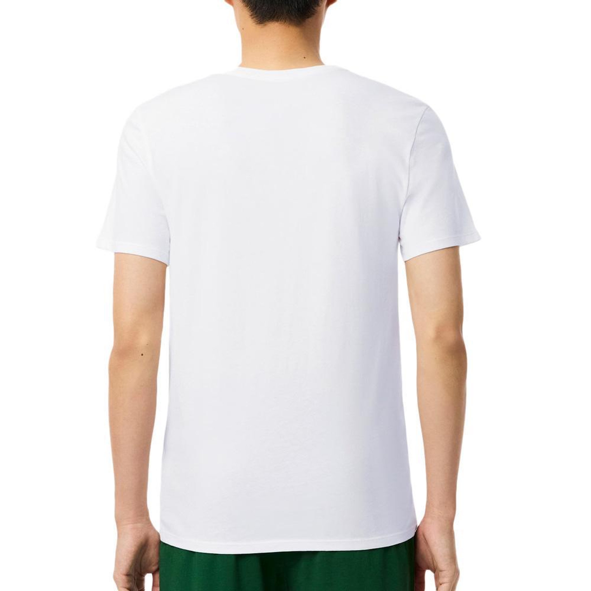Voir la diapositive 2 : Lacoste T-Shirt Blanc Homme Lacoste d'intérieur slim fit