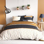 Voir la diapositive 1 : ATELIER DU COTON Parure de couette 100%coton 57fils/cm2 - felora
