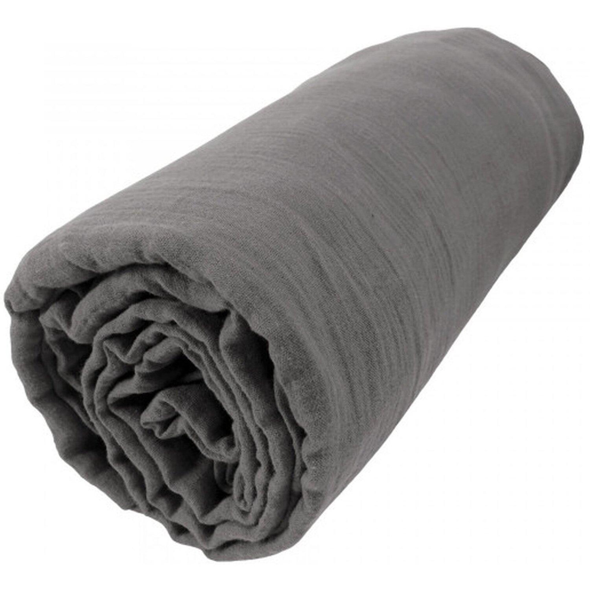 Voir la diapositive 3 : Home collection Drap housse 100% gaze de coton