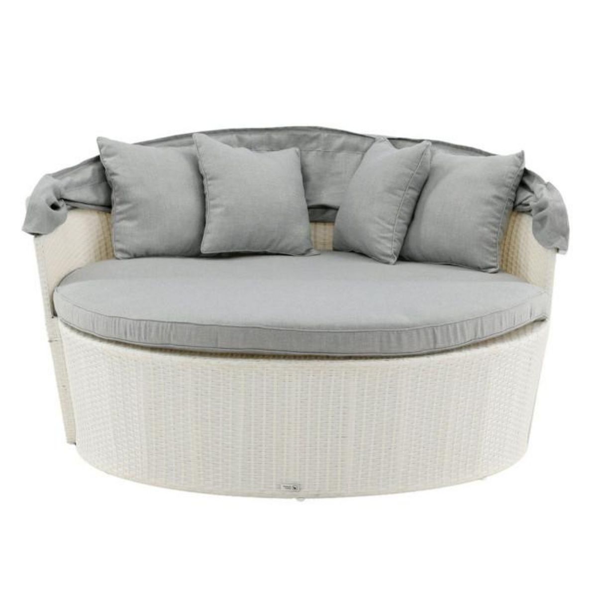 Paris Prix Salon de Jardin  Padova  153cm Blanc