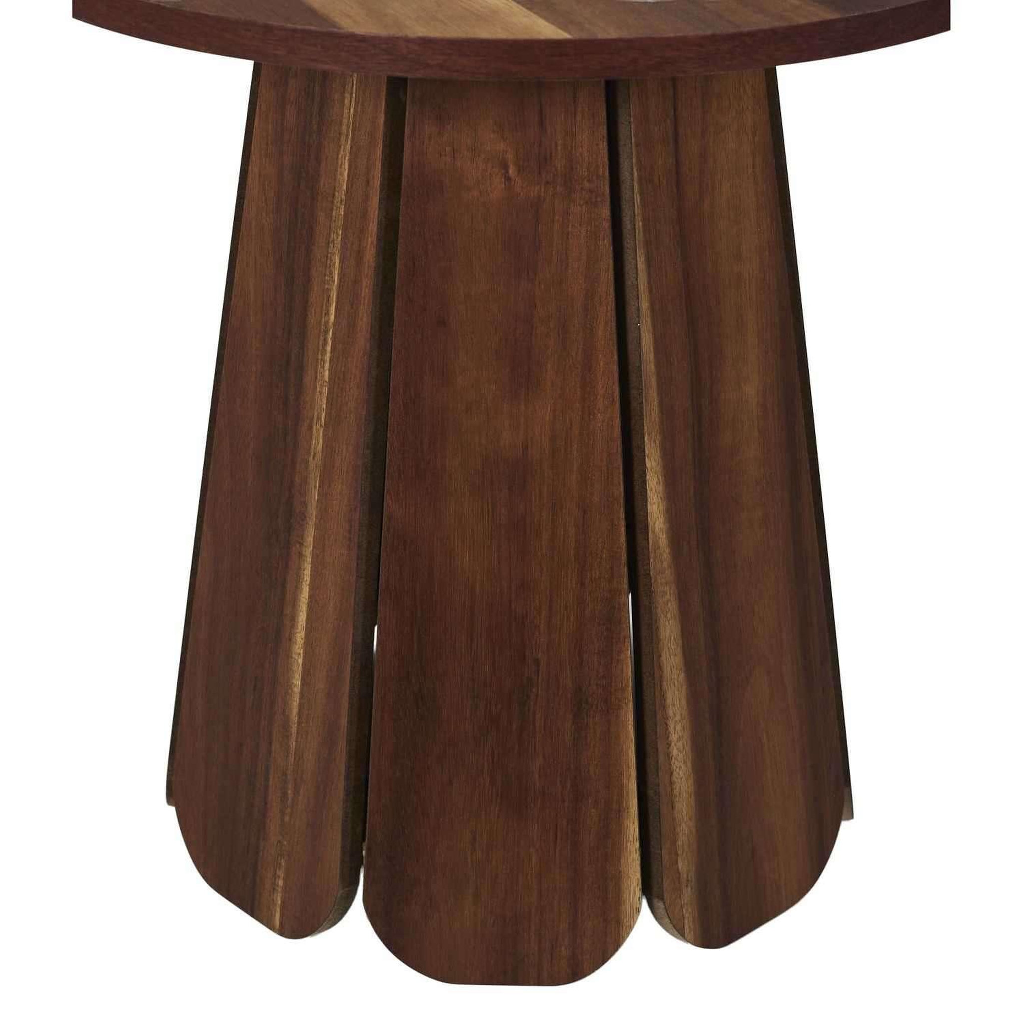 Voir la diapositive 3 : The Home Deco Factory Table d'appoint ronde effet acacia visby - marron