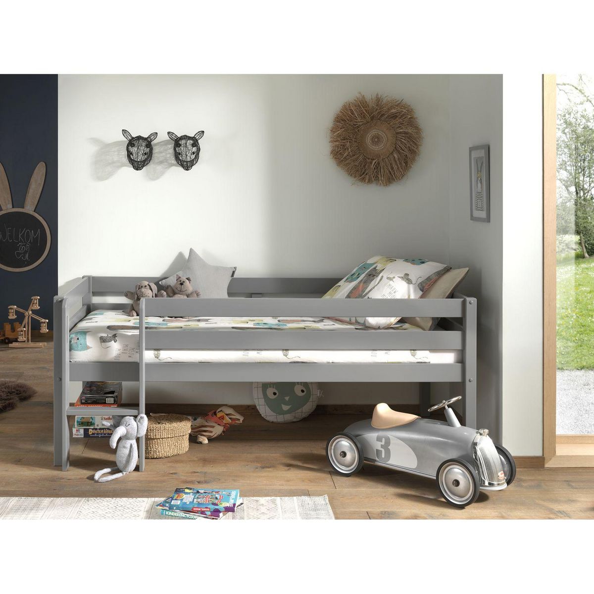 Lit enfant mi-hauteur 90 x 200 cm WEPPES