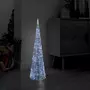 VIDAXL Cone lumineux decoratif pyramide LED Acrylique Blanc froid 90cm