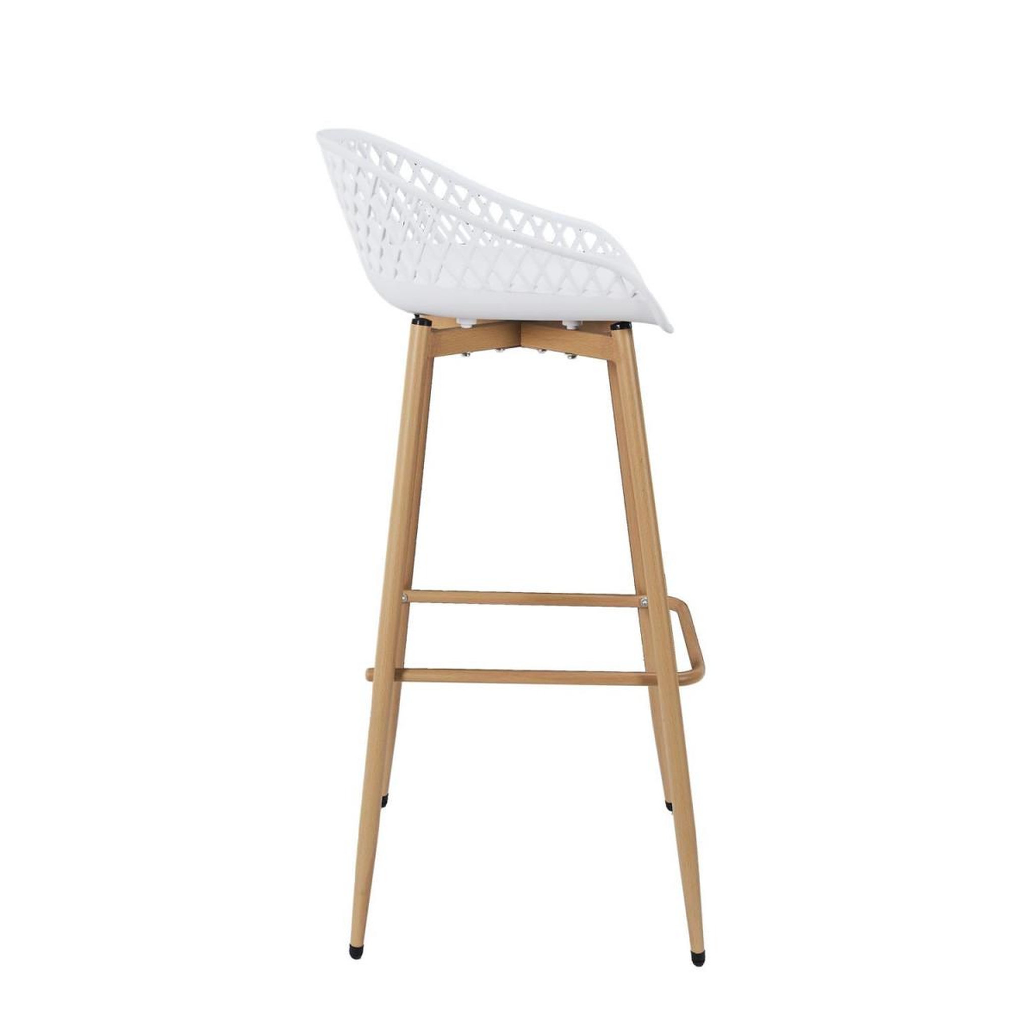 Voir la diapositive 6 : The Home Deco Factory Lot de 2 tabourets de bar  malaga  88cm blanc
