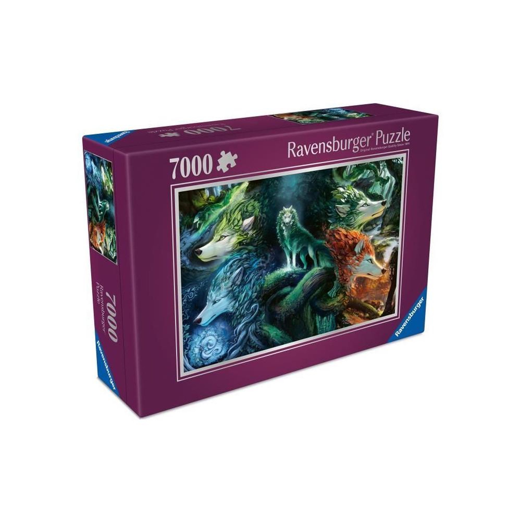Voir la diapositive 2 : RAVENSBURGER Puzzle 7000 pièces - Loup - Titre non définitif