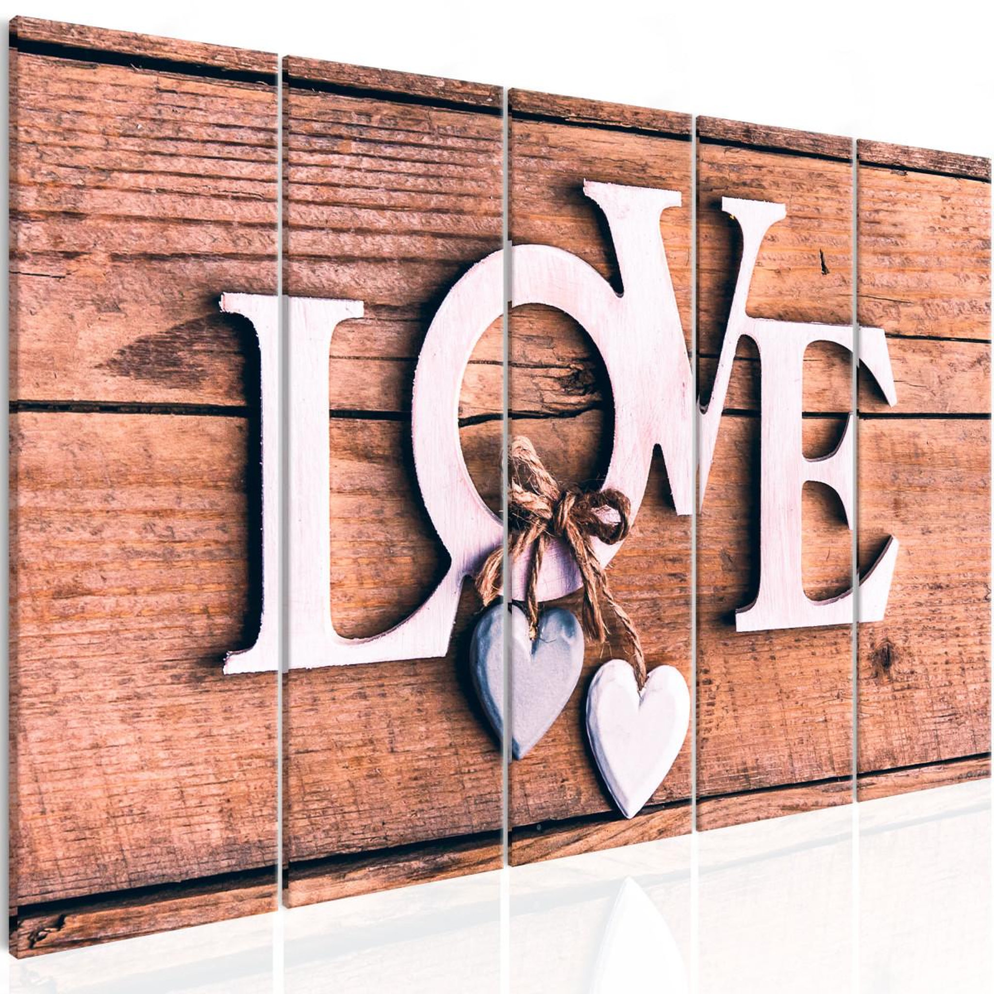 Voir la diapositive 1 : Paris Prix Tableau imprimé 5 panneaux  wooden letters narrow
