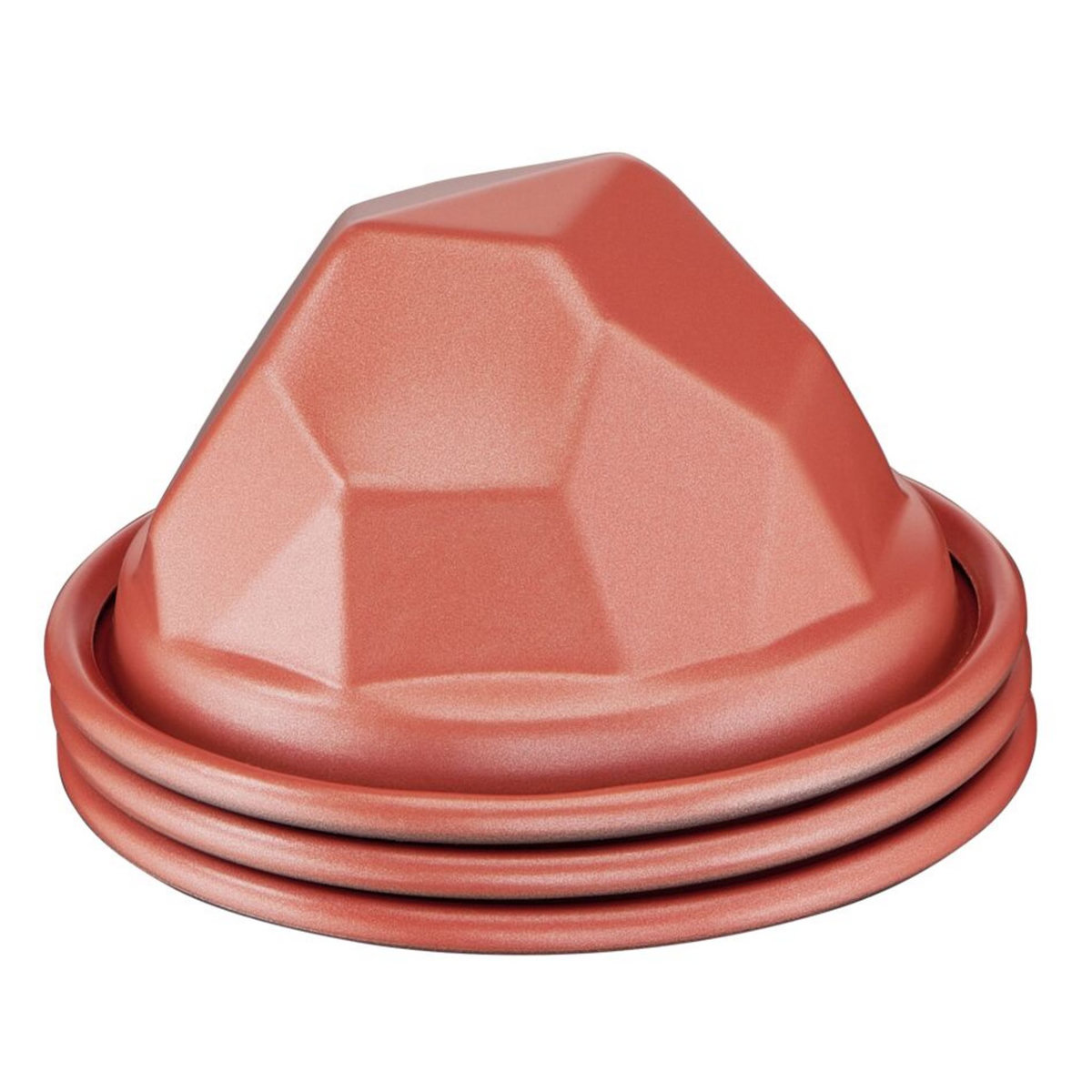 TEFAL Lot de 3 moules rochers 7.5cm CREABAKE