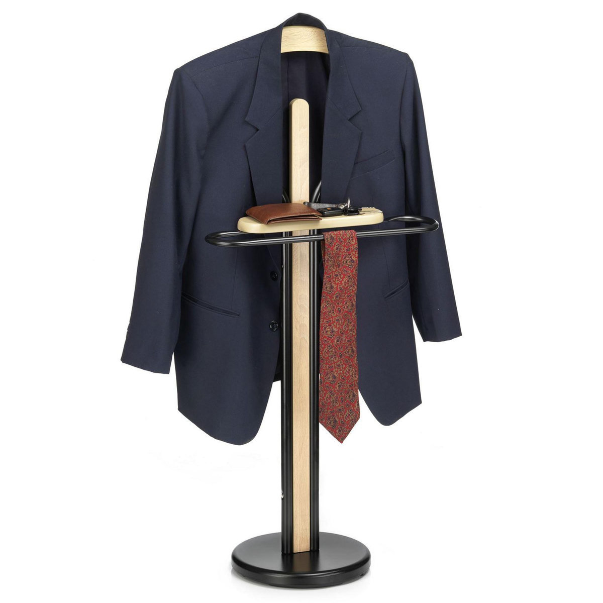 IDIMEX Valet MATTEO en métal et en bois