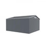 Voir la diapositive 2 : MARKET24 NEPTUNE Abri de jardin en métal 12,99 m² - 340 x 382 x 210 cm - Kit d'ancrage inclus, 2 portes coulissantes - Gris