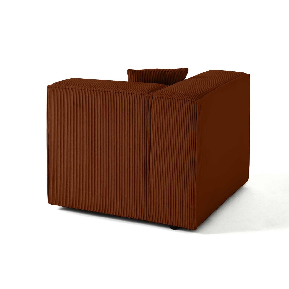 LISA DESIGN Arty - module d'assise gauche - en velours côtelé