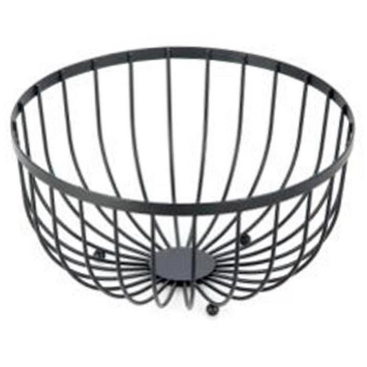 Paris Prix Corbeille à Fruits Design  Filaire  24cm Noir