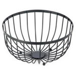 Paris Prix Corbeille à Fruits Design  Filaire  24cm Noir