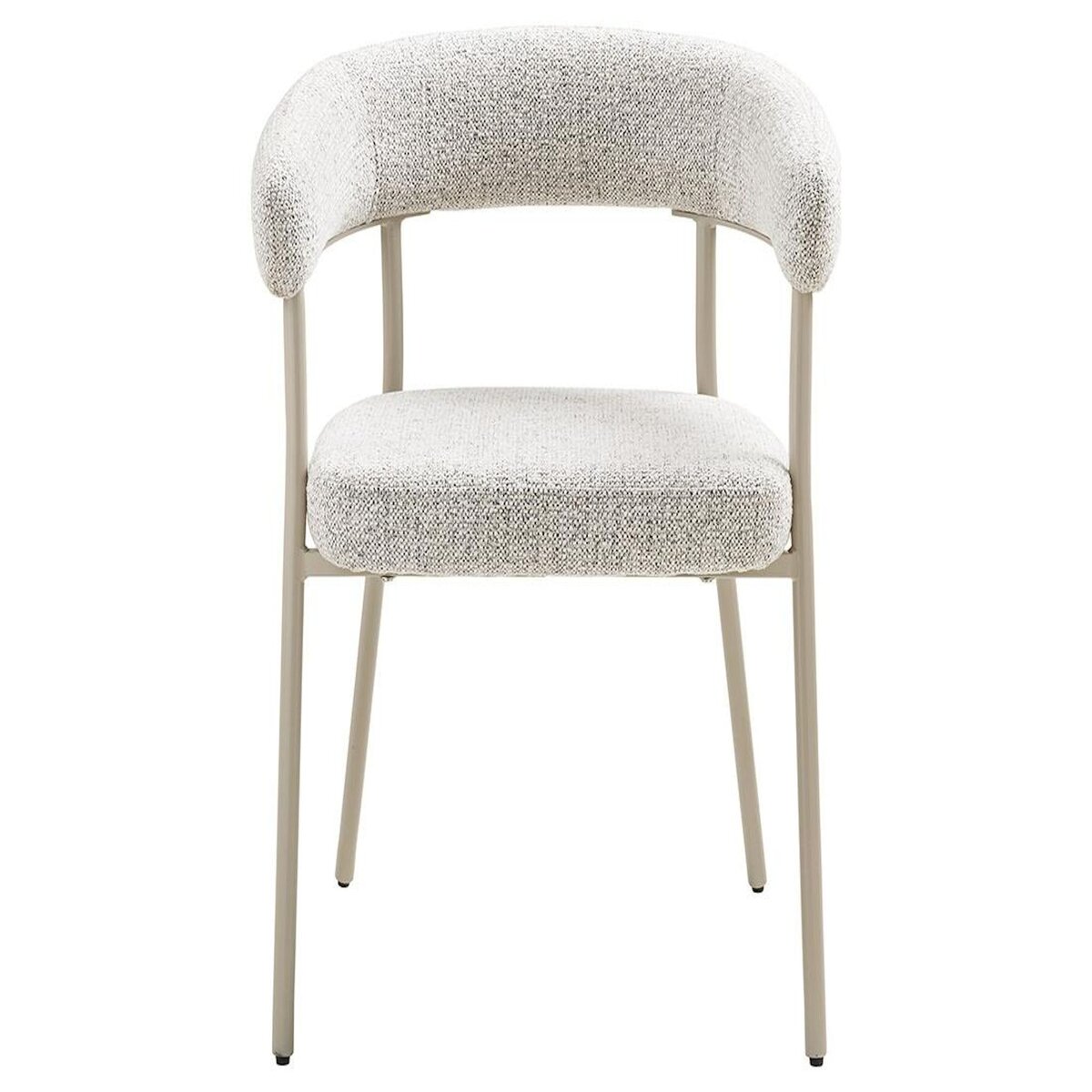 LISA DESIGN Sadie - lot de 2 chaises fsc  100% en tissu texturé - pieds en acier