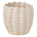 Paris Prix Cache-Pot en Céramique  Coquillage  22cm Beige