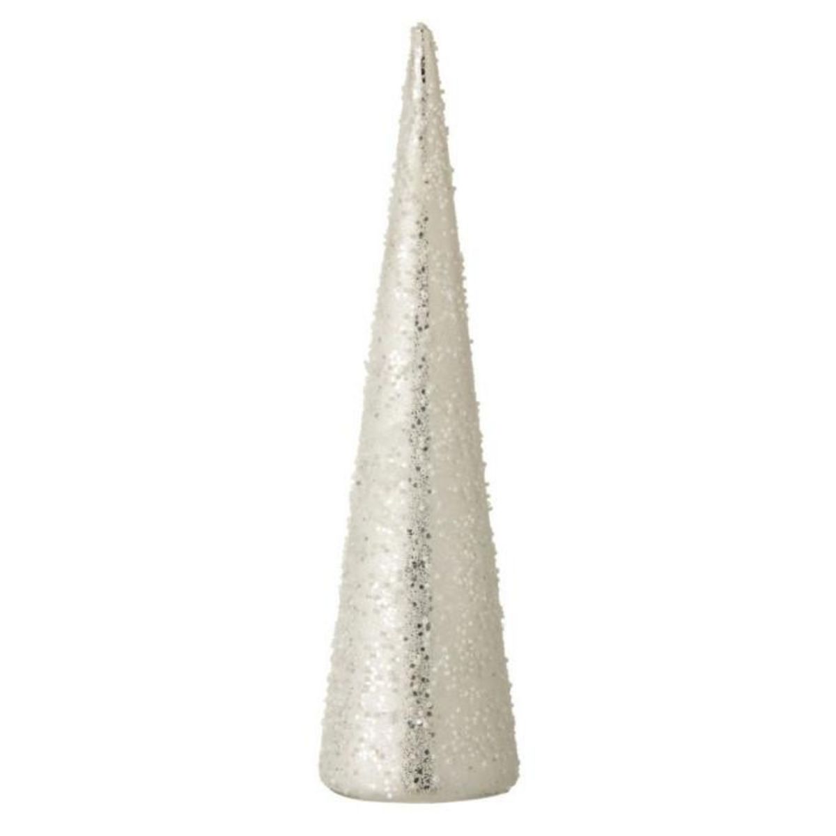 Paris Prix Cône Déco Perles  Serenity  35cm Argent