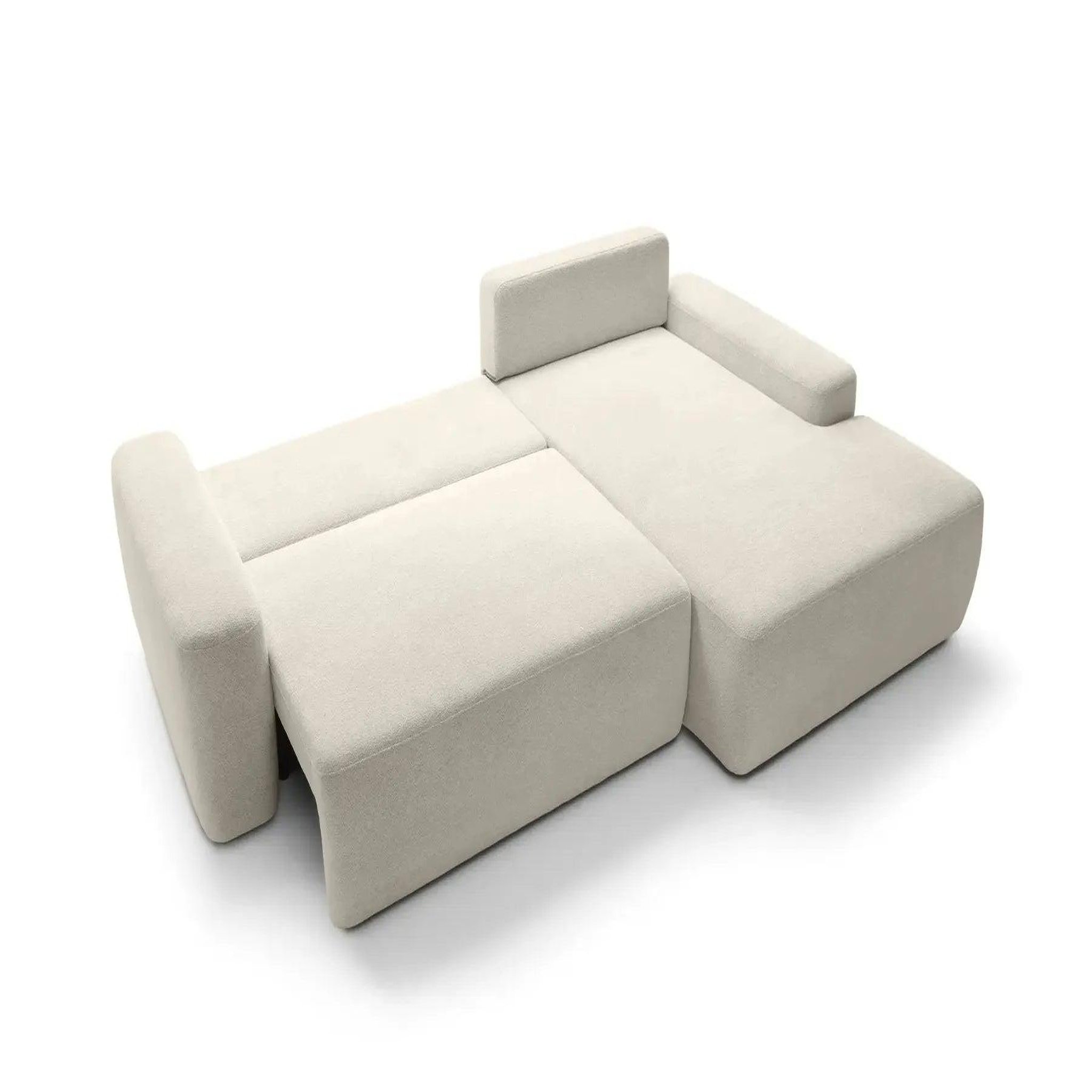 Voir la diapositive 6 : CASANOVA PARIS Ivy - canapé d'angle convertible tissu chiné