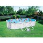 Voir la diapositive 1 : BESTWAY Piscine tubulaire acier ovale 7,47 x 3,60 x H 1,20 m