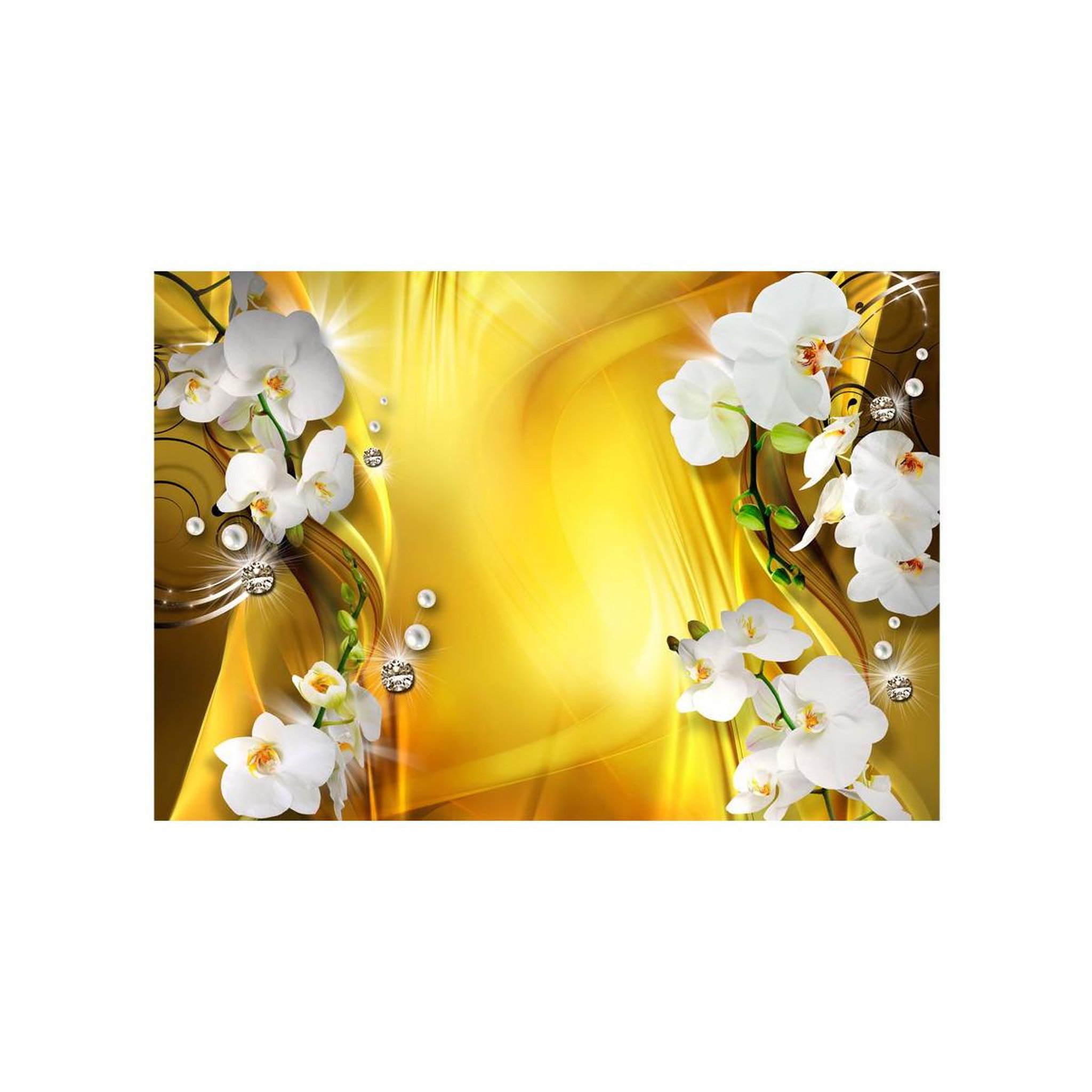 Voir la diapositive 2 : Paris Prix Papier peint  orchid in gold