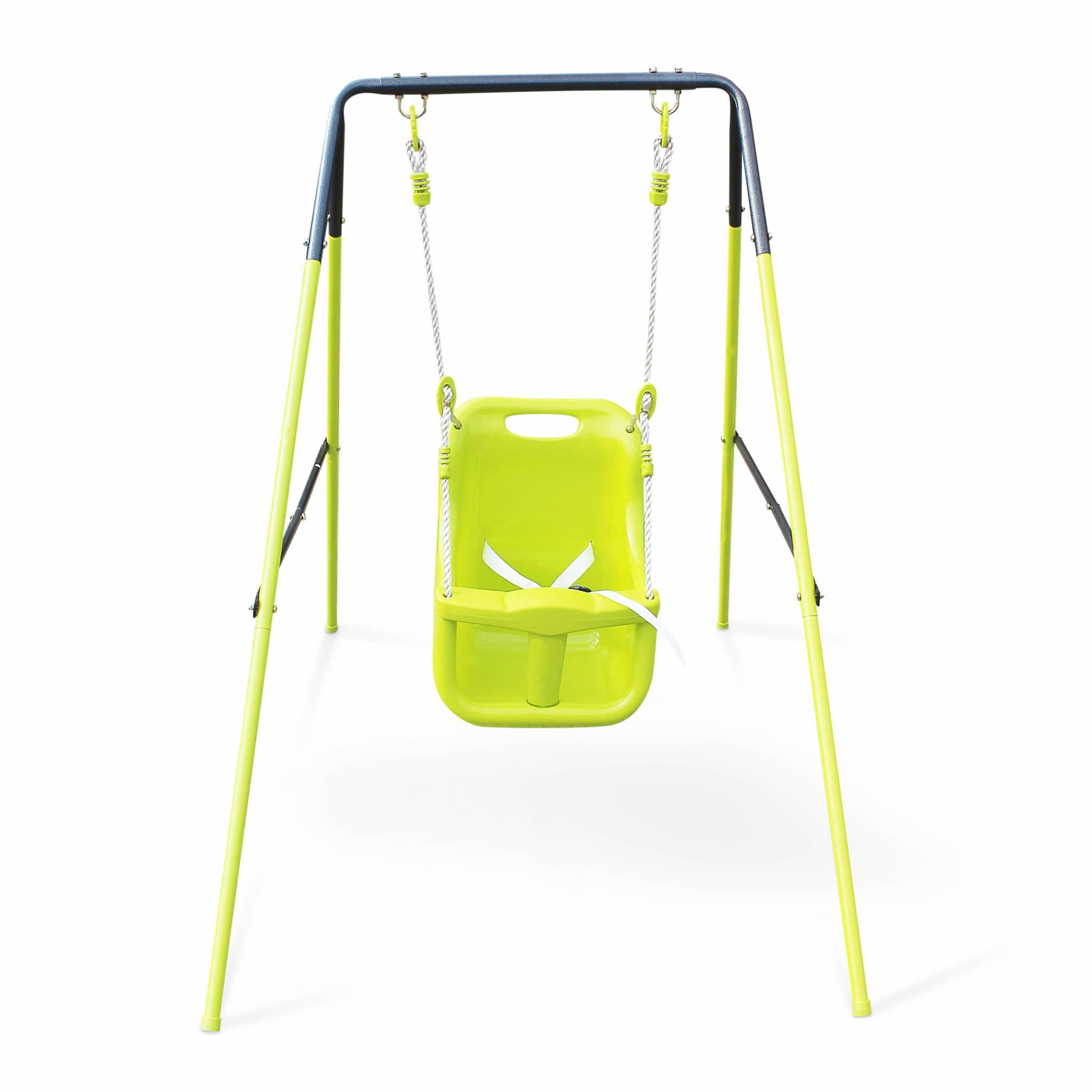 Voir la diapositive 2 : SWEEEK Portique balançoire pour bébé - Farou - 118cm de hauteur