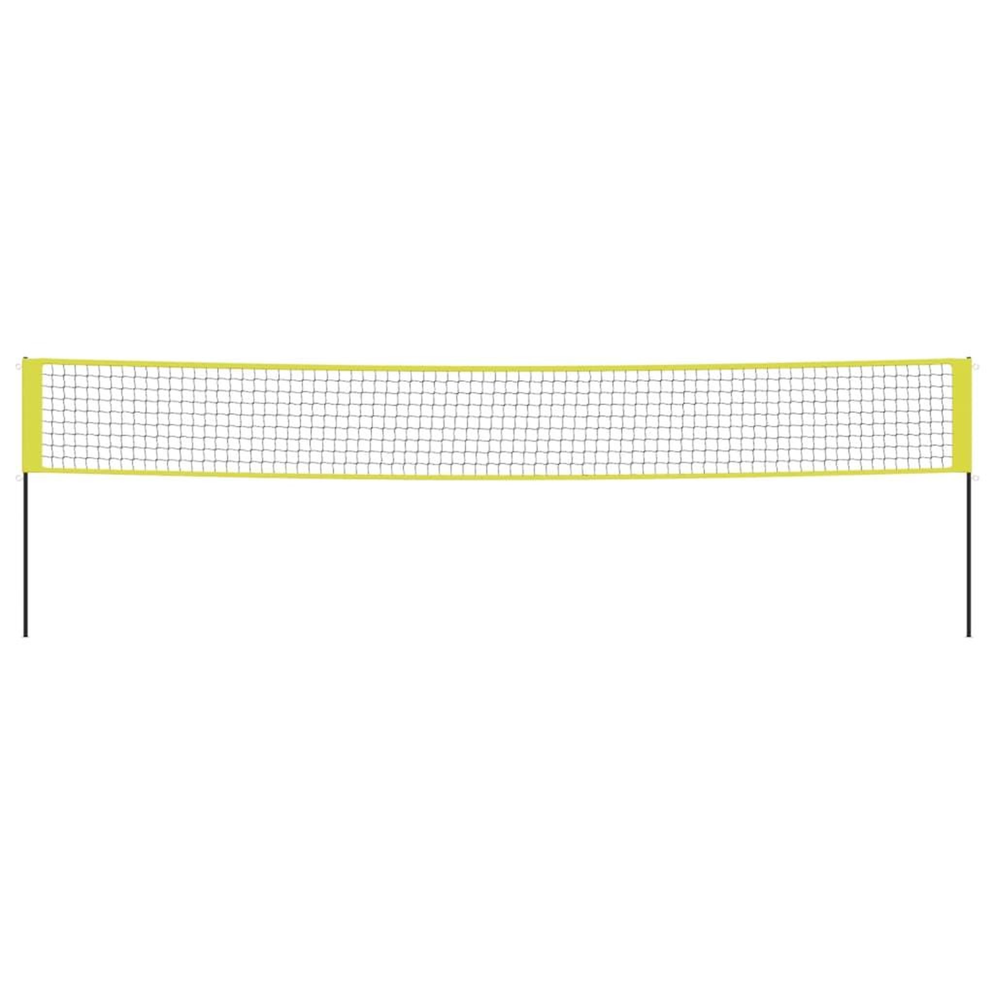 Voir la diapositive 3 : VIDAXL Filet de volley-ball jaune et noir 823x244 cm pe tissu