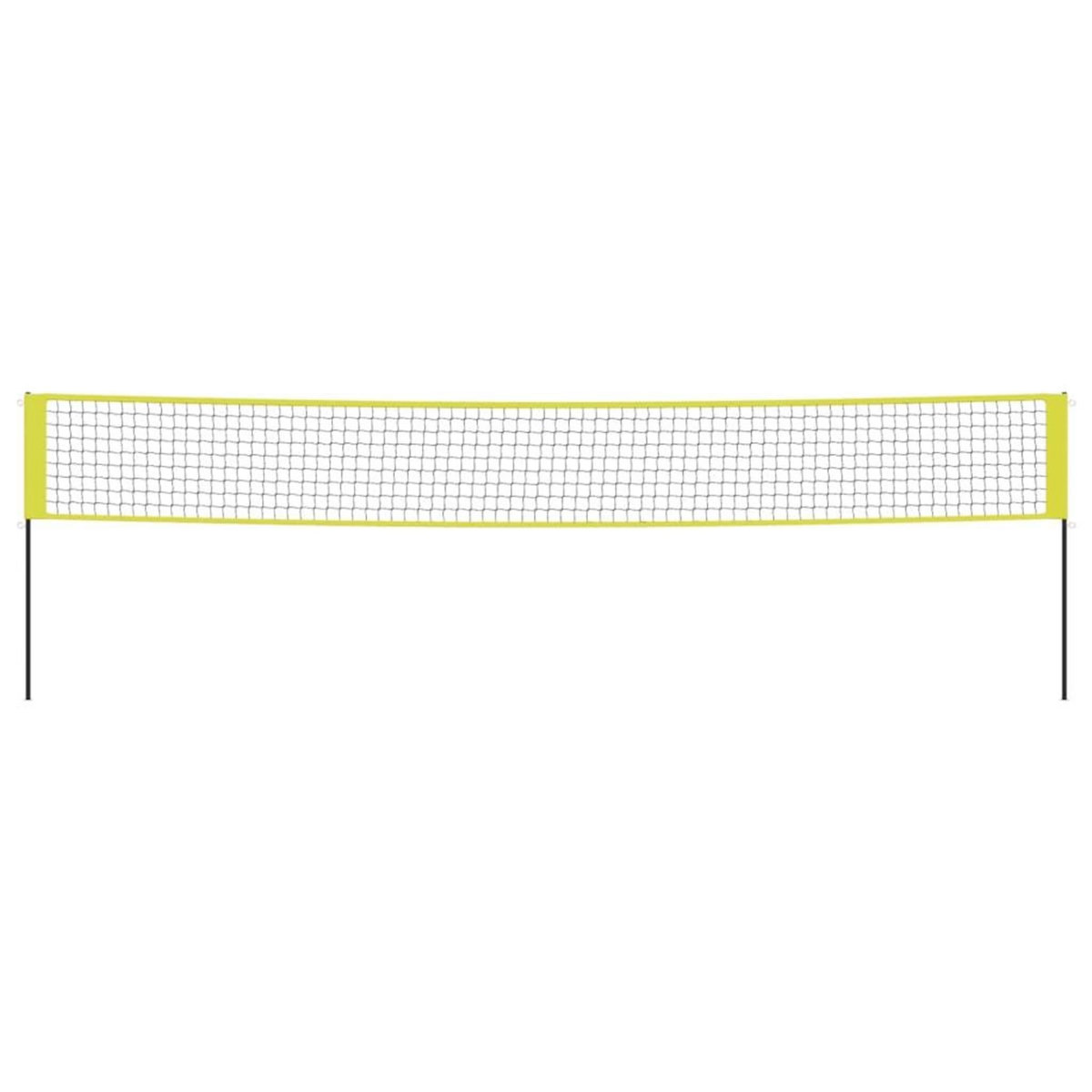 VIDAXL Filet de volley-ball jaune et noir 823x244 cm PE tissu