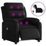 Voir la diapositive 2 : VIDAXL Fauteuil de massage inclinable electrique noir similicuir
