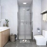 VIDAXL Porte de douche ESG transparent 81x190 cm
