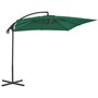 Voir la diapositive 2 : VIDAXL Parasol de jardin en porte-a-faux avec mat en acier vert