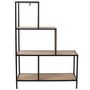 Voir la diapositive 2 : Paris Prix Étagère Escalier  Edison  112cm Naturel & Noir