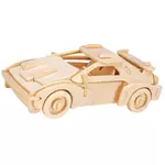eureka toys eureka - gepetto's jeux de construction en bois kit 3d - voiture 52473157