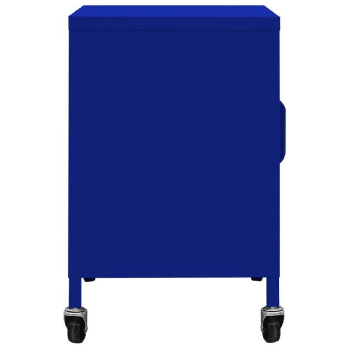 VIDAXL Armoire de rangement Bleu marine 60x35x56 cm Acier