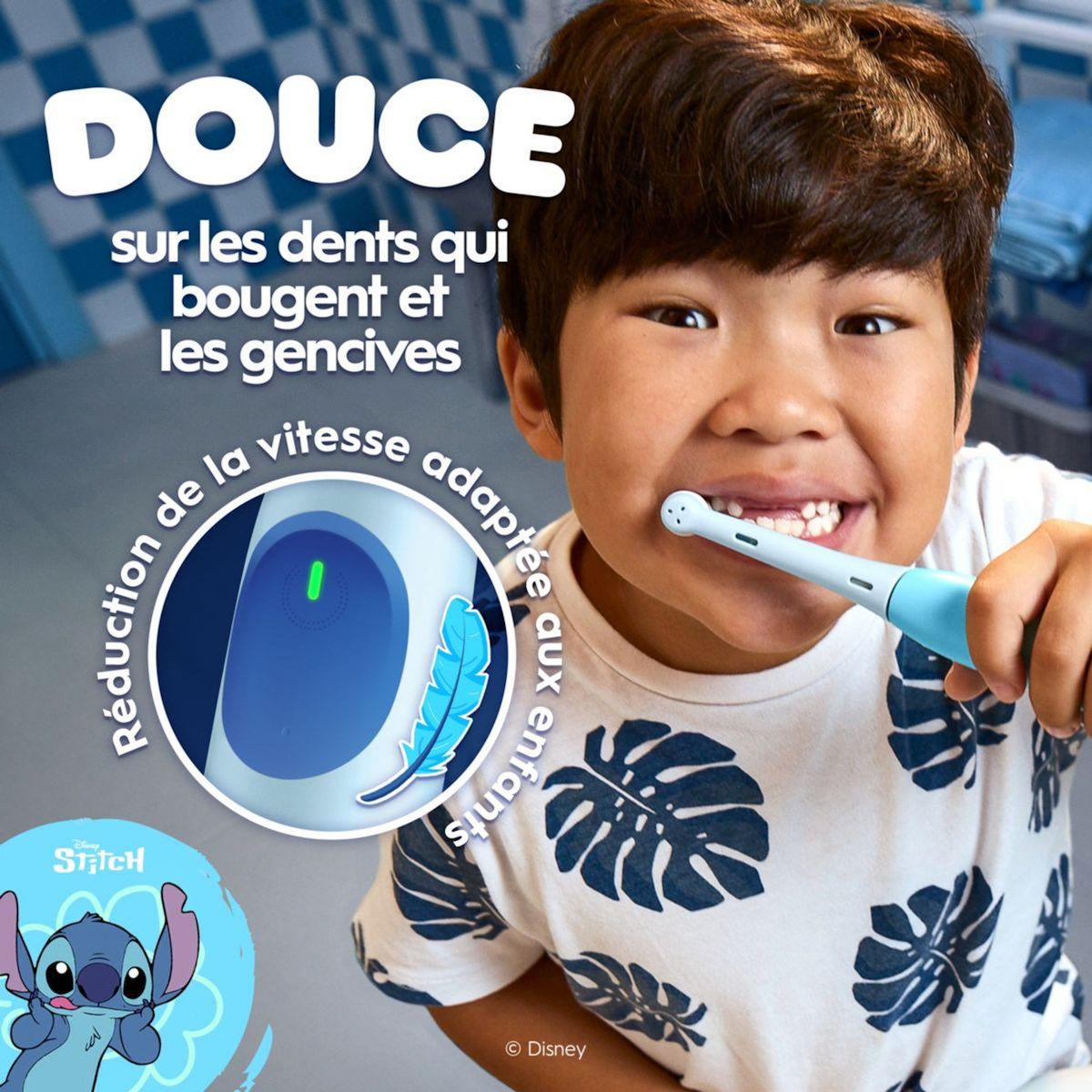 ORAL B Brosse à dents électrique iO2 Kids Stitch + Travel Case