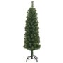 Voir la diapositive 3 : VIDAXL Sapin de Noël artificiel mince avec support vert 150 cm PVC