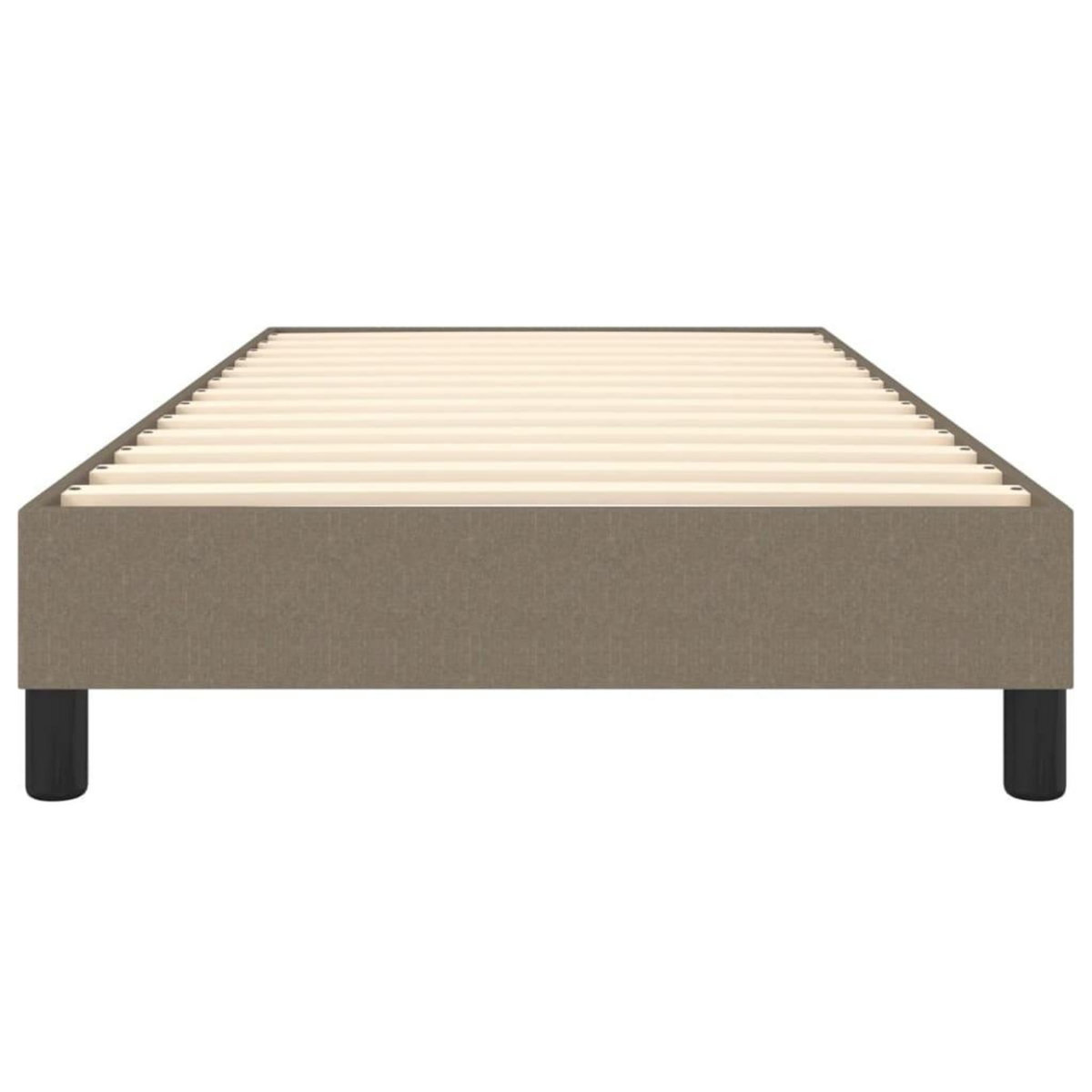 VIDAXL Cadre de lit sans matelas taupe 80x200 cm tissu