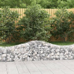 VIDAXL Paniers a gabions arques 40 pcs 200x50x40/60 cm fer galvanise