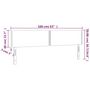 Voir la diapositive 6 : VIDAXL Tetes de lit 2 pcs Marron Fonce 80x5x78/88 cm Tissu