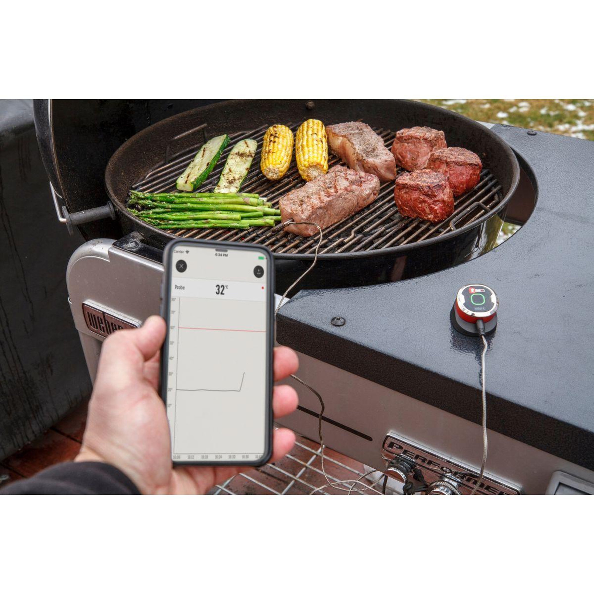 Voir la diapositive 3 : Weber Thermomètre de cuisson IGrill mini