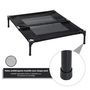 Voir la diapositive 5 : PAWHUT Lit sur pieds pour chien chat lit de camp animal lit surélevé Oxford textilène micro-perforé dim. 92L x 76l x 18H cm noir