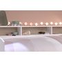 Voir la diapositive 8 : Lit banquette 90x190/200cm avec fonds de niche réversibles Blanc / Chêne NIGHT