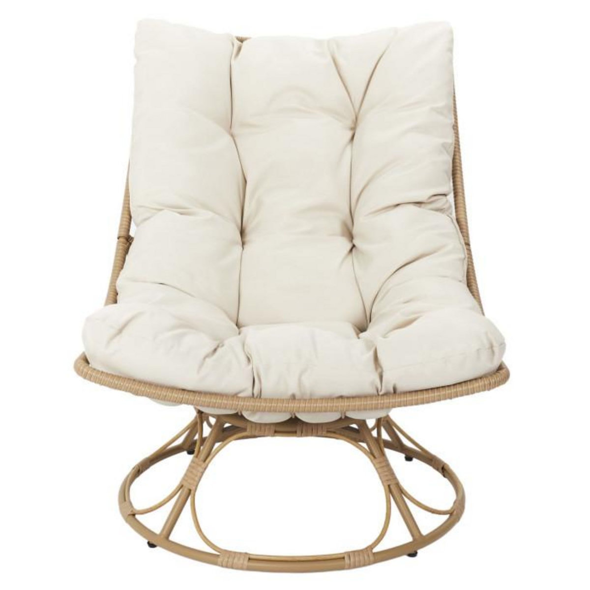Paris Prix Fauteuil Tournant Design  Petra  96cm Beige