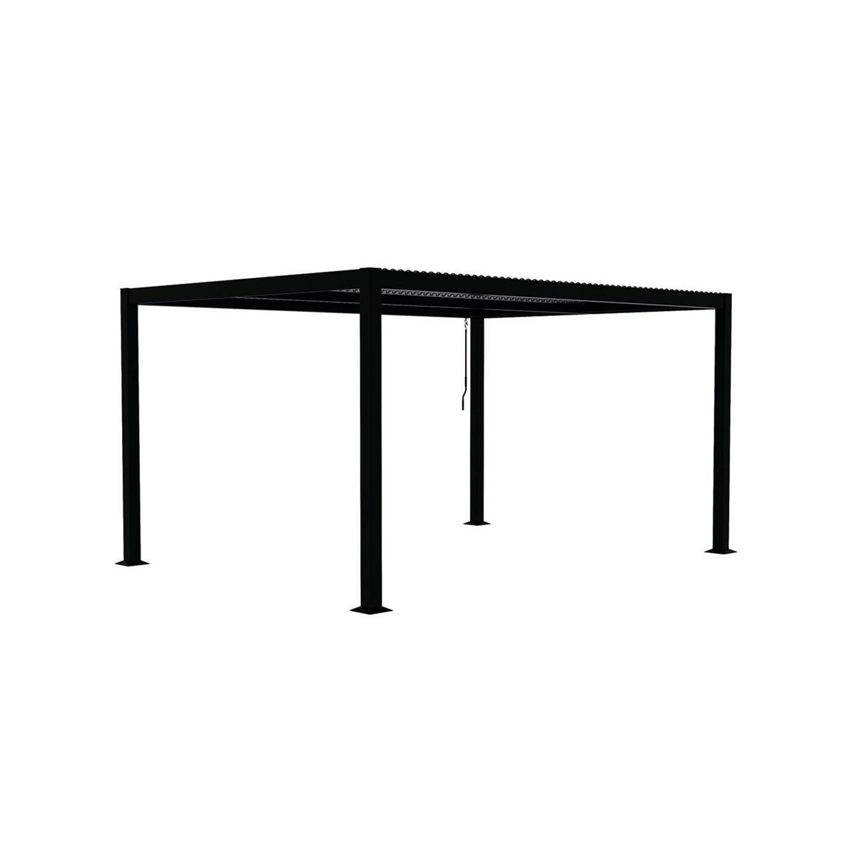 CONCEPT USINE Pergola bioclimatique grise 3x4 m MILOS