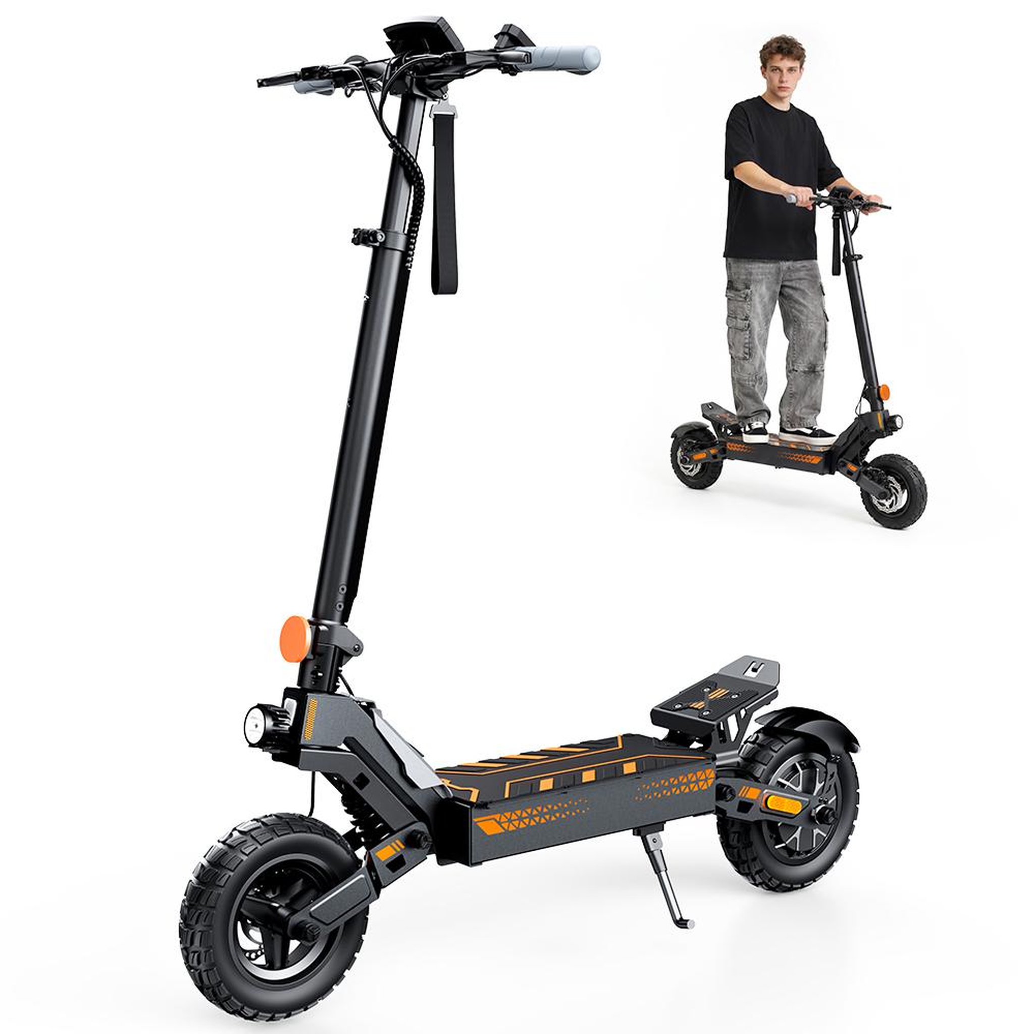 Voir la diapositive 2 : ISCOOTER Trottinette électrique pliable iScooter W10, 48 V, 15 Ah, 10 pouces, autonomie de 60 km